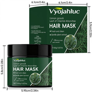 Ensemble de soins capillaires nourrissants pour cheveux apaisants pour le cuir chevelier à base de feuilles d'arbre de vie biologique - Product Image 2