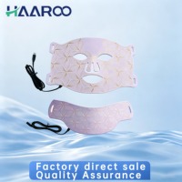 Masque en silicone LED 7 couleurs pour le visage et le cou - Thérapie photonique à 108+54 perles - Outil de soin personnel et de beauté - Appareil de rajeunissement cutané à domicile