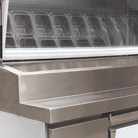 Réfrigérateur commercial, réfrigérateur de préparation, table réfrigérée, comptoirs de préparation pour salades, comptoirs de préparation pour pizzas et salades