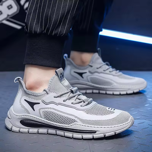 Zapatos deportivos de hombre de alta calidad y a la moda, zapatillas transpirables de malla, antideslizantes, ligeras, con forro de cuero genuino, para correr. - Product Image 6