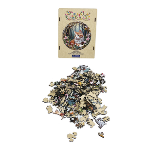 <span class=keywords><strong>Puzzle</strong></span> en bois Olyda de 300 pièces sur le thème de la faune, pour adultes - Jouet éducatif DIY, certifié écologique, sûr, anti-stress - Product Image 2