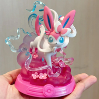 Boîte mystère en PVC PQ Carton Eevee 9 boîtes/ensemble Figurines de la série Take the Adventure Jouets d'anime pour collection