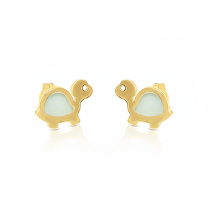 Orecchini di tartaruga d'oro con madreperla conchiglia gioielli di perle eleganti - Product Image 2