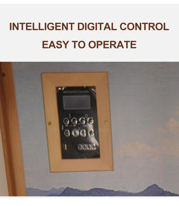 Sauna de infrarrojos segura y ajustable de madera de cedro rojo, ecológica, para 2 personas, spa en casa, sauna de calor seco para todas las estaciones - Product Image 5