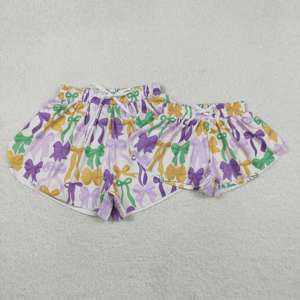 Ropa Deportiva RTS, Shorts para Mujer Adulta con Estampado de Lazos de Mardi Gras, Diseños de Forro, Shorts Deportivos para Niños, Conjuntos de Yoga para Mamá e Hija, Prendas para Mujer - Product Image 2