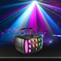 Mini projecteur papillon intelligent à induction sonore, LED clignotante/stroboscopique, faisceau laser, éclairage de scène AV100-240V