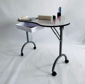 <span class=keywords><strong>Table</strong></span> de <span class=keywords><strong>manucure</strong></span> pliable portable en fer, moderne, économique, écologique et durable, pour salon de beauté et spa, avec ventilateur - Product Image 4