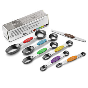 Juego <span class=keywords><strong>de</strong></span> cucharas medidoras magnéticas <span class=keywords><strong>de</strong></span> acero inoxidable, cuchara medidora para café, especias, superventas, 7 piezas - Product Image 1