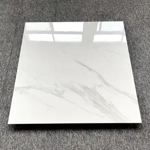 Carreaux de porcelaine polis, nouveau design, entièrement glacé, en marbre poli, 600x600