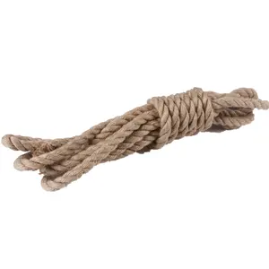 质量好价格便宜100米200米天然剑麻黄麻纤维线温室打捆绳绞合剑麻绳黄麻绳
