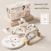 Chaise à bascule pliable 3-en-1 pour bébés et tout-petits, avec piano à pédales, jouet éducatif en plastique pour l'éveil précoce