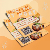 Impression personnalisée de prospectus A4, dépliant tri-plié, menu de restaurant, impression offset, papier d'art 157g/200g, brochure pour la publicité commerciale
