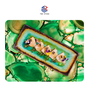 แผ่นหินโมราหินโมราสีเขียวแบบกึ่งมีค่า Tmz - Product Image 4