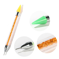 Crayon à points de cire double embout, crayon à points de cire à 2 têtes, crayon à points de cire pour strass, crayon à points de cire pour manucure