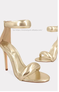 New Women's Plus Size Ladies Sexy Party Square Head Straight Toe Back Zipper Slim Heel <b>Pumps</b> Sandals Shoes - Product Image 3