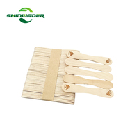Cuillères à glace en bois biodégradables personnalisées à prix d'usine jetables avec logo