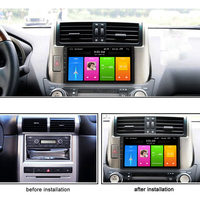 Layar IPS 9 10 Inci 2DIN Android GPS Stereo Mobil Alat Bantu Mundur DSP RGB CarPlay Radio Amplifier Dasbor Universal