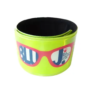 Custom Cheap Eco-friendly Recycled Rainbow Slap Wristband Rubber Debossed Silicone Make Blank Slap Wristband