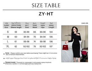 ZYHT 20206 produttore di <span class=keywords><strong>abbigliamento</strong></span> donna nuovi arrivi abito nero tinta unita con perline per festa in stile Midi abito da donna - Product Image 5