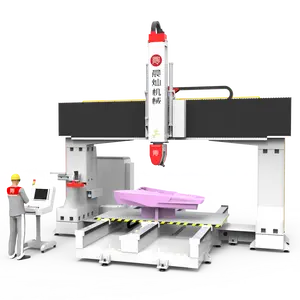 Macchina del router di CNC di 5 assi della schiuma di legno di cnc del modello della scultura da vendere