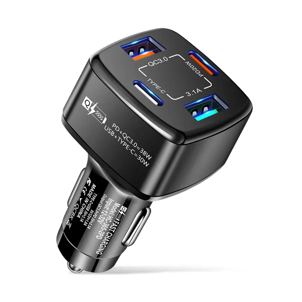 BK365 USB C מהיר לטלפון לרכב מטען 68W סוג C מתאם טעינה לרכב