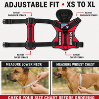 Nouveau Harnais Tactique pour Grand Chien en Nylon Respirant, Épaissi, Anti-Explosion, Réfléchissant, Réglable et à Libération Rapide