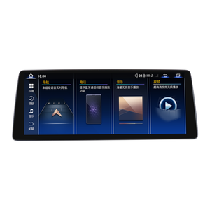 Radio GPS multimédia ultra-mince 12,8 pouces avec Carplay et Android <span class=keywords><strong>Auto</strong></span> pour BMW X5 E70 X6 E71 CCC CIC - Product Image 2