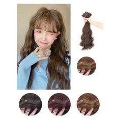 Women's Long Vietnamese Hair 45cm Clip-In Extensions Natural Loose Deep Waves Kinky Style Raw Material <b>Perfect</b> <b>Fit</b> for Wae 45cm - Product Image 1