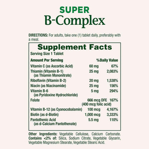 Tabletas de complejo de <span class=keywords><strong>vitamina</strong></span> B de fabricación OEM con ácido fólico de alto contenido más <span class=keywords><strong>vitamina</strong></span> C para el sistema inmunológico y el apoyo de la salud energética - Product Image 5