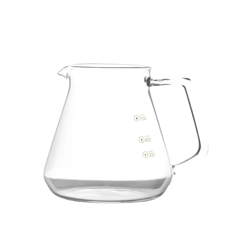 Jarro de vidro pequeno com alça, mini jarro de leite de vidro