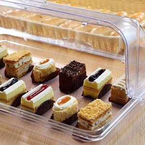 Couverture à pâtisserie et à pain en acrylique transparent au design moderne pour restaurant commercial et buffet - Product Image 4