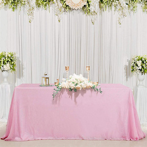 Sequin Khăn Trải Bàn vuông trang trí bàn lấp lánh bao gồm khách sạn tiệc cưới Vòng bảng vải hồng vàng đỏ - Product Image 6