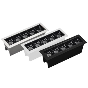 Hiện đại 30 Wát trong nhà LED Downlight tại chỗ ánh sáng tuyến tính nhôm 2700K 3000K 5000K CCT vuông nhúng lõm cho khách sạn - Product Image 2