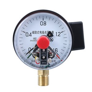 Yxc 100 Magnetic Electrical Contact Pressure <b>Gauge</b> 100mm Brass <b>Thread</b> 1.6 Accuracy Suzhou Made - Product Image 1