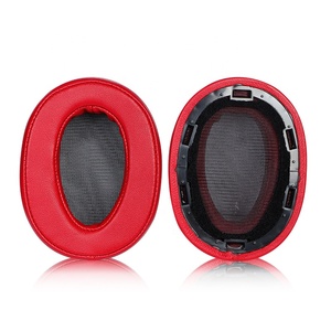 Oreillettes pour WH-H900N <span class=keywords><strong>Sony</strong></span> Compatible avec le casque MDR-100ABN <span class=keywords><strong>Sony</strong></span> Coussin coussinet de remplacement en peau d'agneau en mousse à mémoire souple - Product Image 3