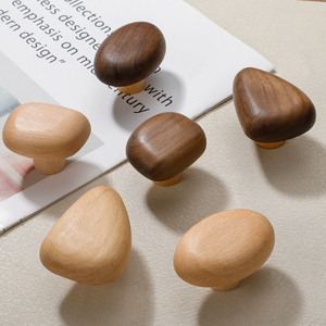 Nordic Kids houten kastgrepen Creatieve Cartoon Pebble-lade trekt natuurlijke houten knoppen voor kinderkamerkast - Product Image 2