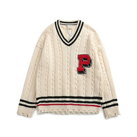 Vêtements tricots avec logo personnalisé de designer pull-over en tricot torsadé pull-over vêtements pour hommes col rond manches longues pulls en tricot de coton pour hommes