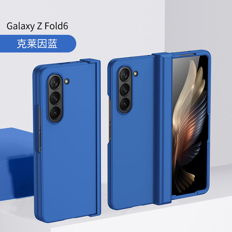 Crayón azul piel-como caso duro-bisagra cobertura completa