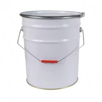 Ember Timah 18L Tugas Berat dengan Pegangan Kawat Anti Bocor Dapat Didaur Ulang Wadah Cat & Bahan Kimia Kemasan Kustom OEM