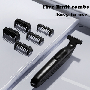 Rasuradora Corporal Portátil Recargable e Impermeable para Hombres, Afeitadora Eléctrica de Una Cuchilla para <span class=keywords><strong>Ingle</strong></span> y Barba, Depiladora de Vello Facial - Product Image 5