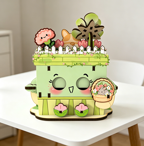 Simpatico Puzzle 3D in Legno a Forma di Negozio di Giardini e Negozio di Zucche, Giocattolo Fai-da-Te, Decorazione Creativa per la Casa, Regalo di <span class=keywords><strong>Compleanno</strong></span> per Bambini - Product Image 5