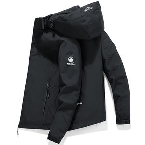 Chaqueta Cortavientos <span class=keywords><strong>con</strong></span> Capucha <span class=keywords><strong>para</strong></span> Hombre, Abrigo Informal Resistente al Viento, <span class=keywords><strong>para</strong></span> Escalada de Montaña y Actividades al Aire Libre - Product Image 2