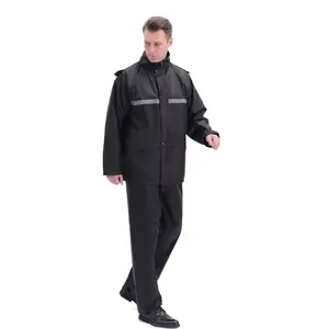 100% Waterdichte Oxford Doek Regenjas Voor Mannen Reflecterende Capuchon Moto Motorfiets Outdoor Regenjas Voor Kamperen