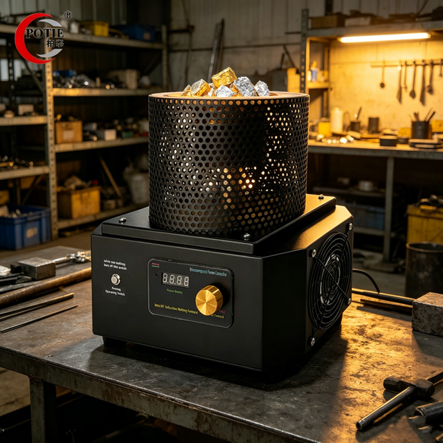 2500W Mini Electric Gold Melting Furnace 1200°C 1kg Crucibles for Smelting Jewelry Tools-Aluminum Silver Gold