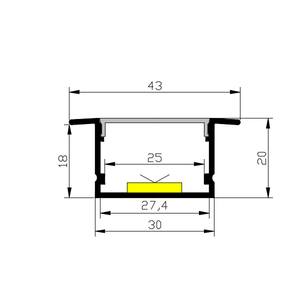 <span class=keywords><strong>Profilé</strong></span> en <span class=keywords><strong>aluminium</strong></span> de haute qualité avec technologie de pointe pour ligne de production de luminaires LED, canal en plastique pour LED, coin rond en <span class=keywords><strong>aluminium</strong></span> - Product Image 3