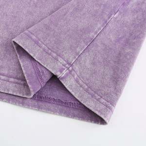 Venta al por mayor ácido lavado pesado peso en blanco camiseta de gran tamaño lavado pesado algodón camiseta Vintage camiseta para hombres - Product Image 5