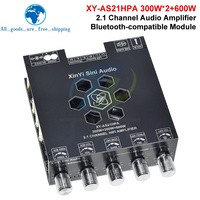 XY-AS21HPA Bluetooth yüksek güç dijital amplifikatör kurulu 2.1 kanal Subwoofer 300W * 2 + 600W çift TPA3255 ampliampli