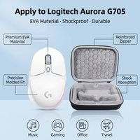 Étui de transport portable à coque rigide pour souris de jeu filaire Logitech G705 Aurora, étui de rangement de protection résistant aux chocs