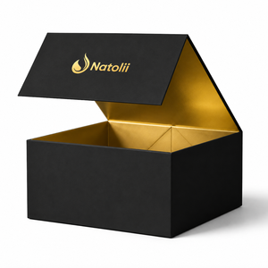 Caja de Regalo Magnética Rígida Plegable Personalizada Bee, Embalaje de Cartón con Relieve, Lámina Dorada y Laminación Mate - Product Image 5