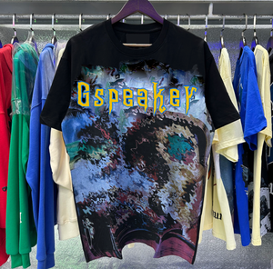 T-Shirt Vintage da <span class=keywords><strong>Uomo</strong></span> in 100% Cotone di Qualità Originale, Manica Corta, Stampa Vintage, Stile Streetwear, Oversize con Spalle Cadenti, Tinta Unita - Product Image 4